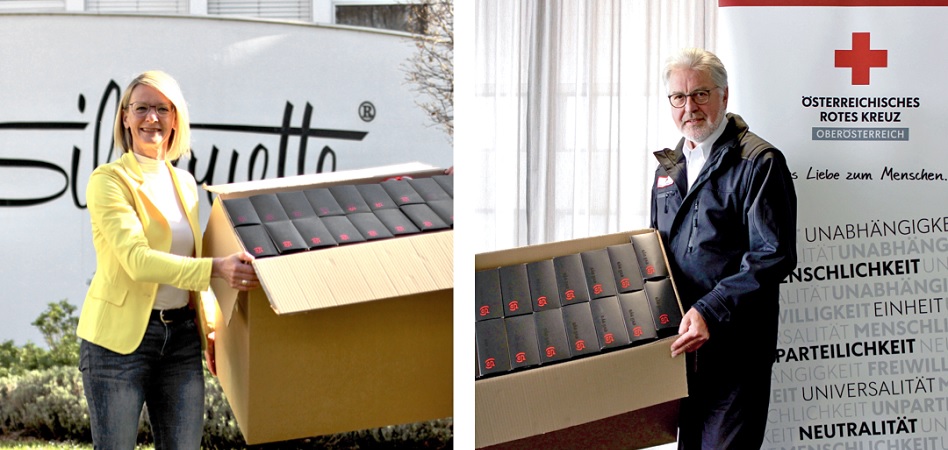 Silhouette ha hecho una primera donación de 20.000 gafas de su marca deportiva Evil Eye a la Cruz Roja